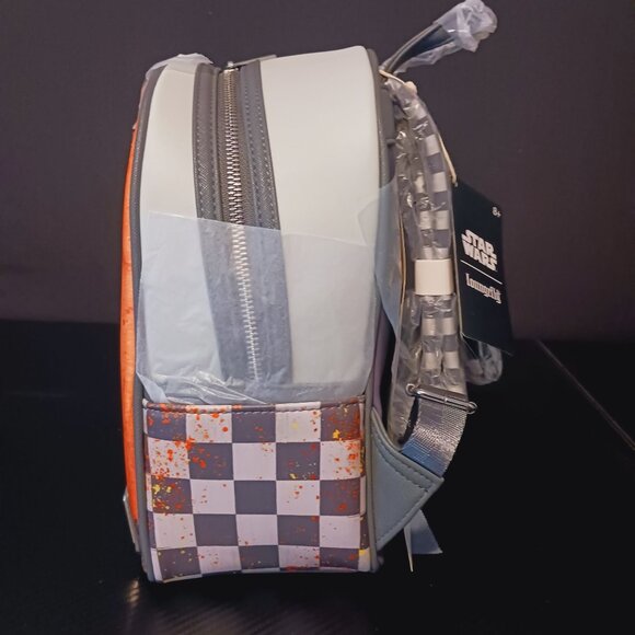 NEW 2PC Loungefly Star Wars Sabine Spray Paint Mini Backpack & Wallet Set‎ - Picture 7 of 16